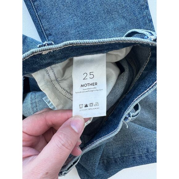 Mother The Hustler Ankle Fray Jeans Smoke ‘Em Wash 25 - Picture 7 of 13